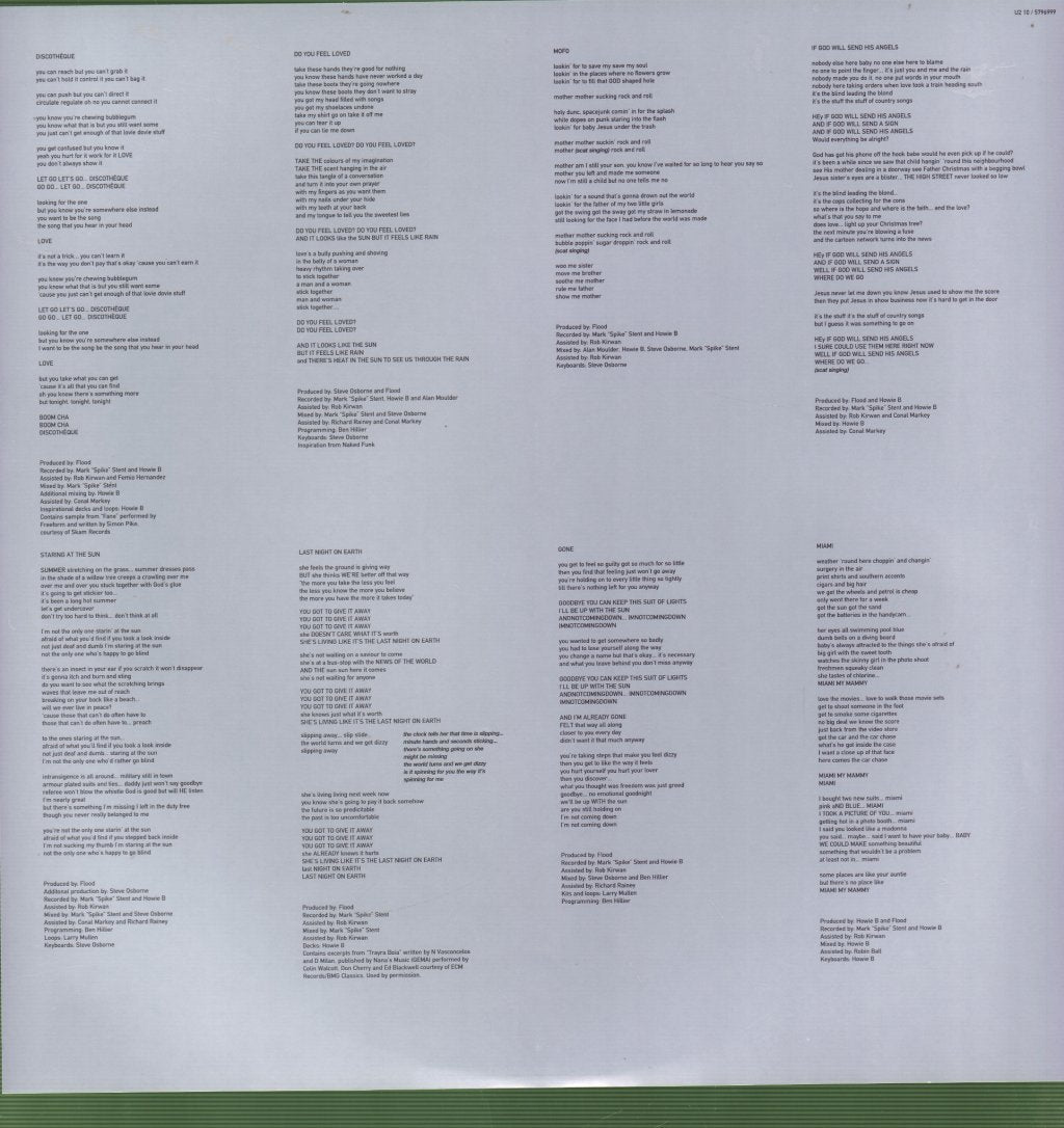 U2 - Pop - Double Lp