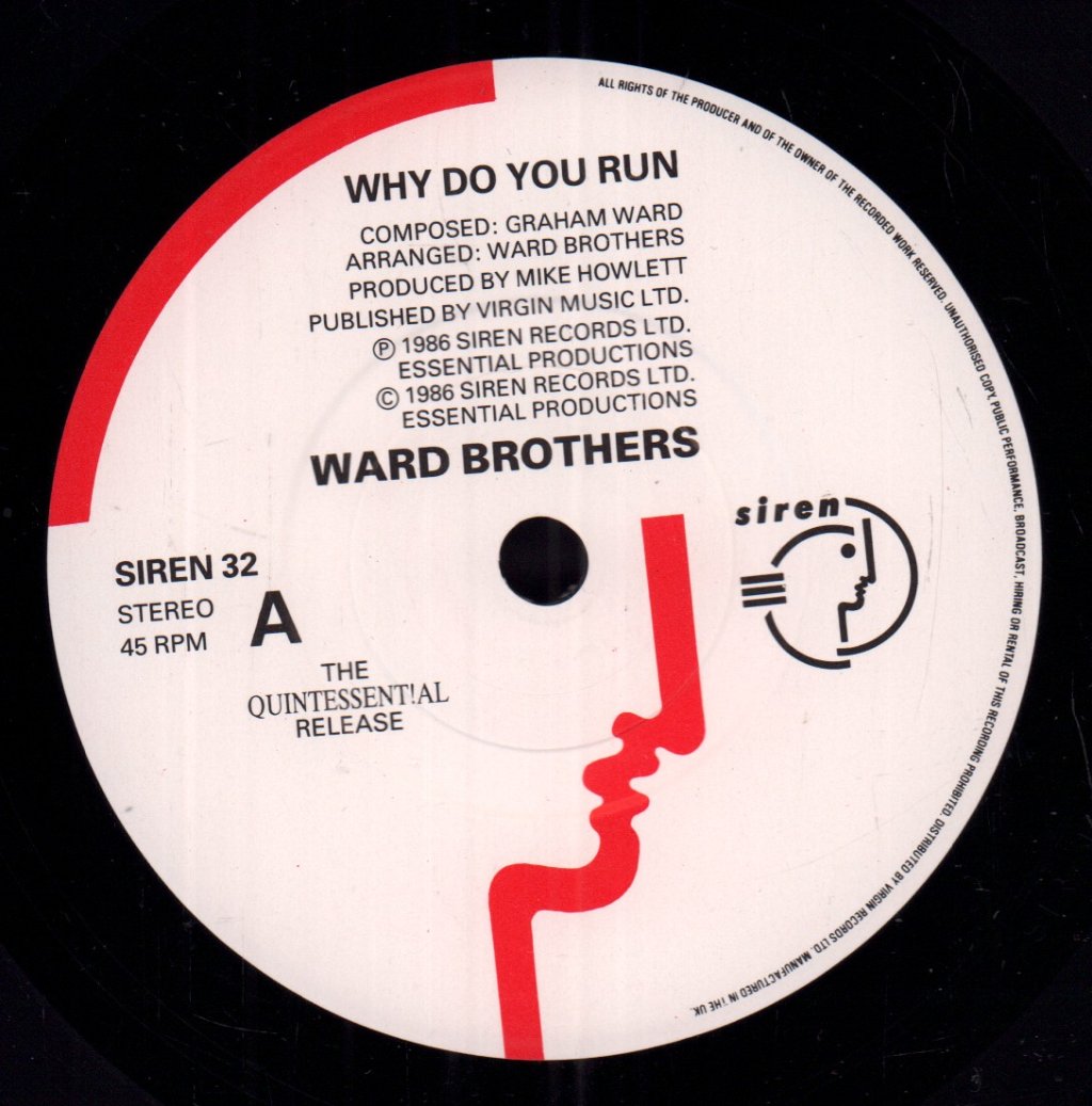 Ward Brothers - Why Do You Run - 7 Inch
