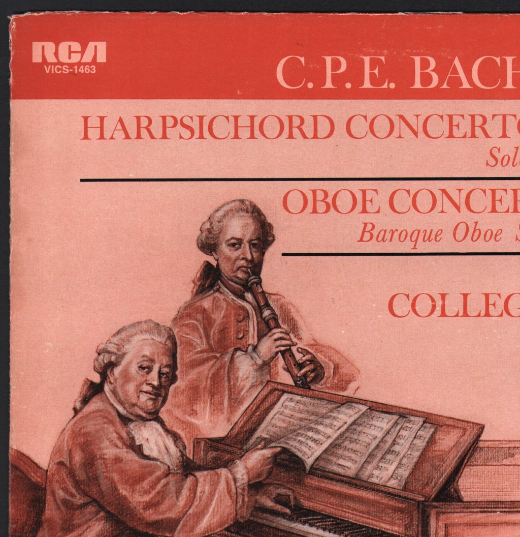Collegium Aureum / Gustav Leonhardt / Helmut Hucke - C.P.E. Bach - Harpsichord Concerto in D Minor / Oboe Concerto in E-Flat - Lp