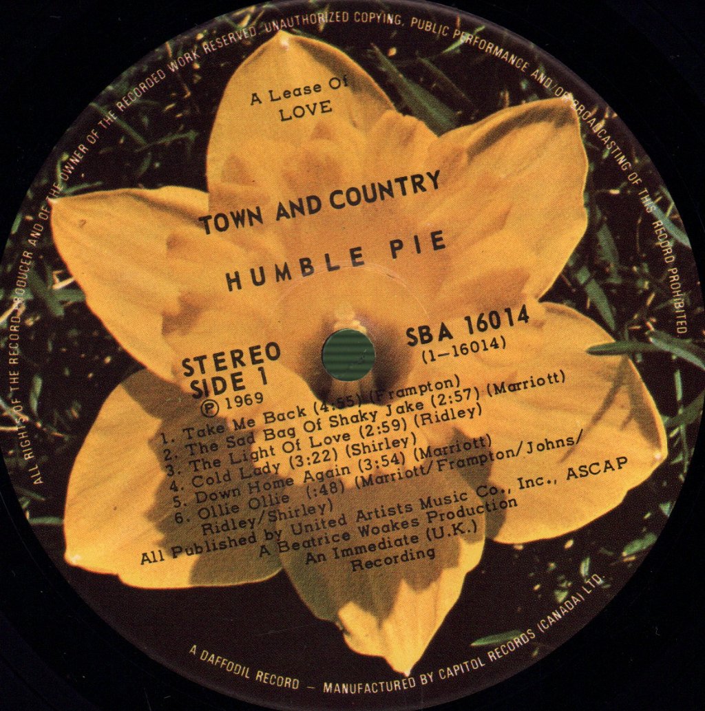 Humble Pie - Town & Country - Lp