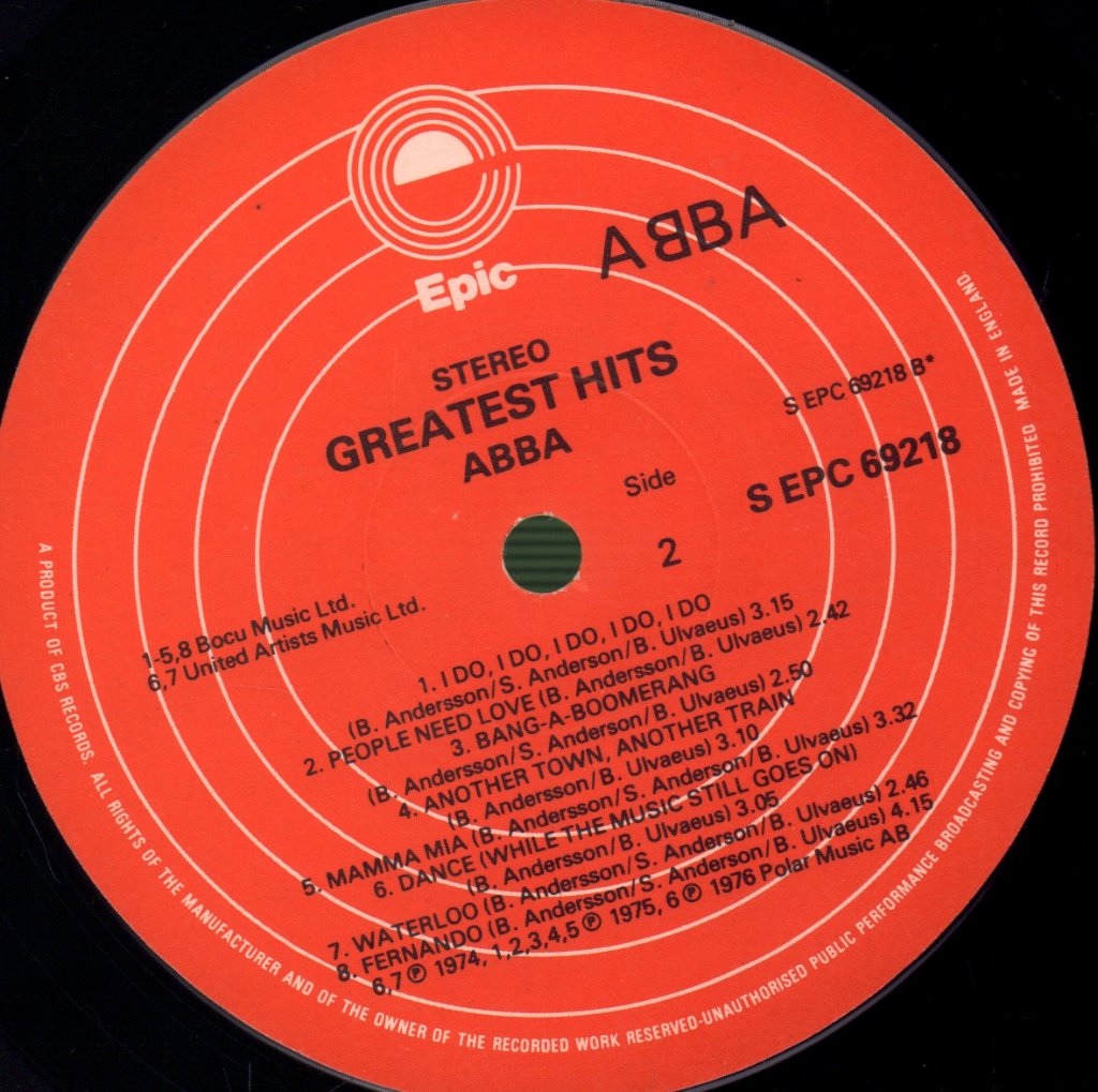 ABBA - Greatest Hits - Lp