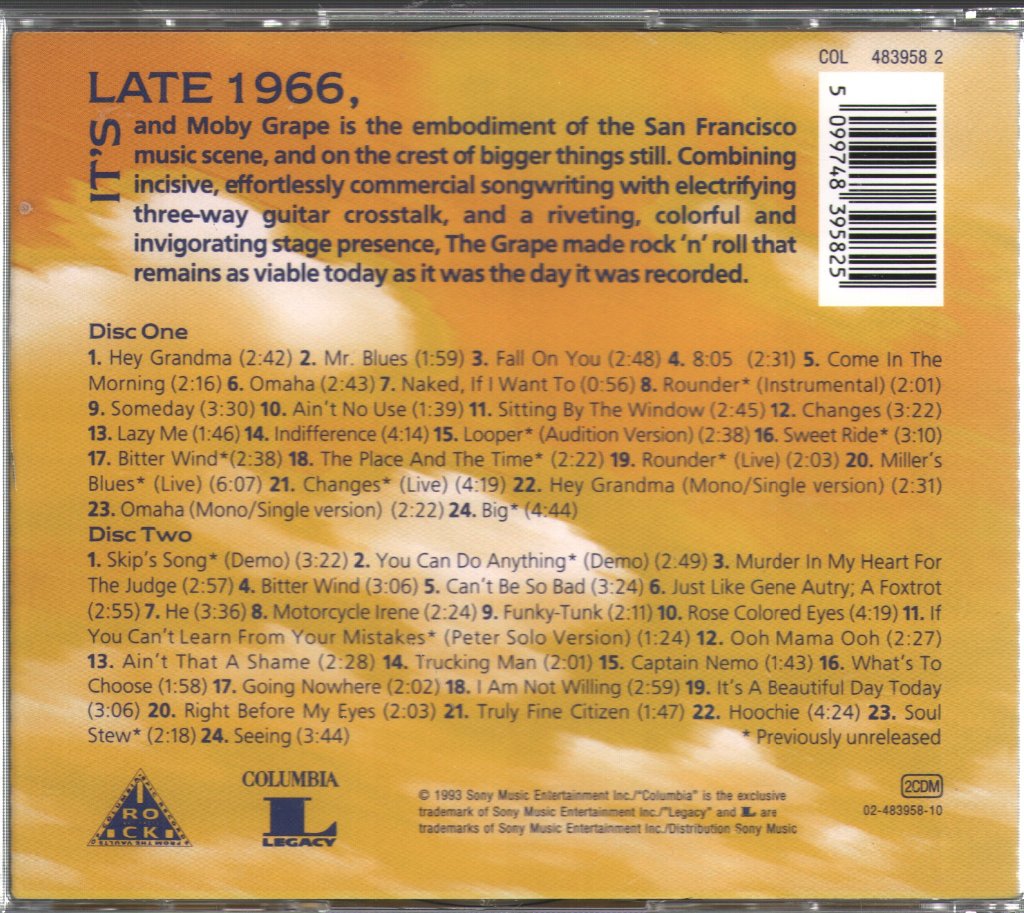 Moby Grape - Very Best Of Moby Grape Vintage - Double Cd