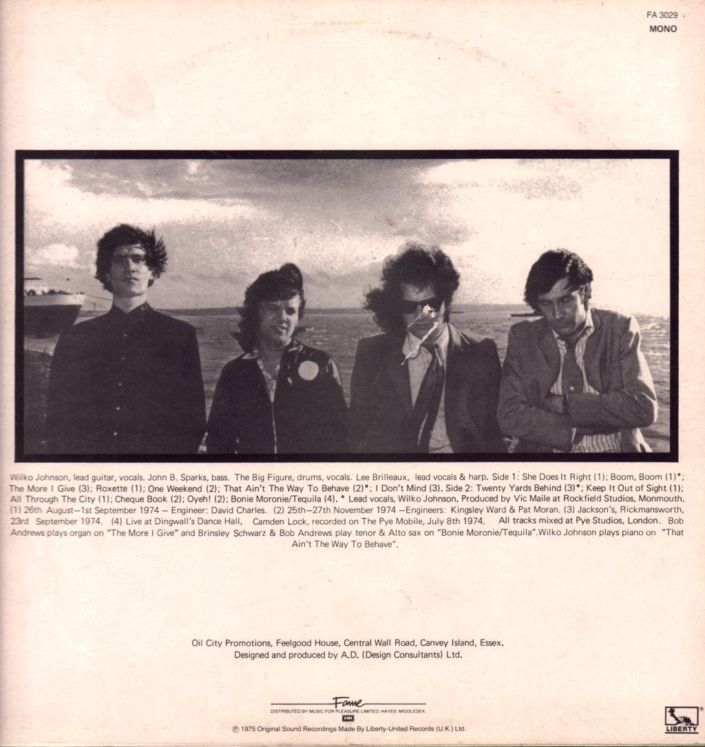 Dr Feelgood - Down By The Jetty - Lp
