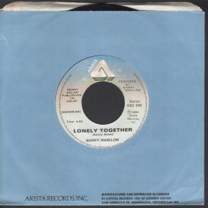 Barry Manilow - Lonely Together - 7 Inch