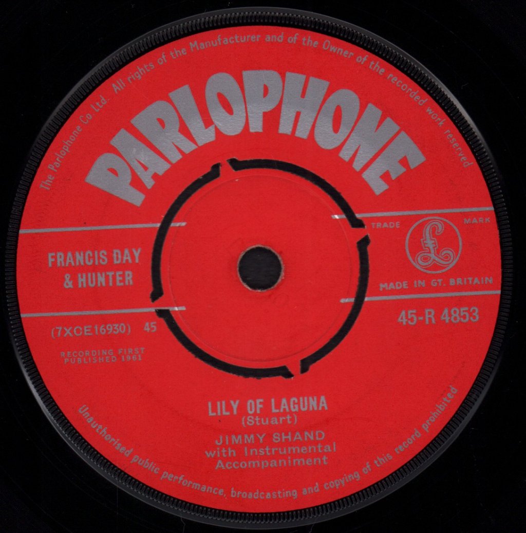 Jimmy Shand - Lily Of Laguna - 7 Inch