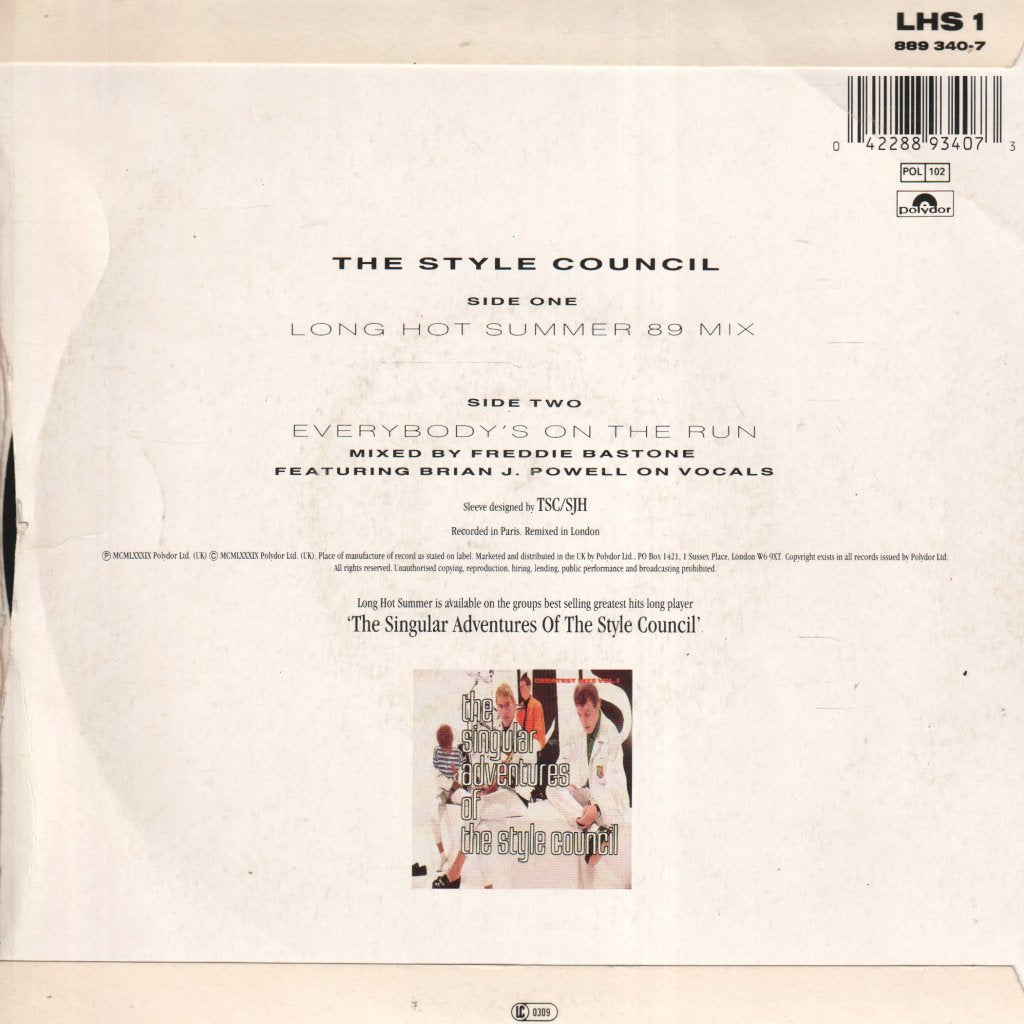 Style Council - Long Hot Summer 89 - 7 Inch