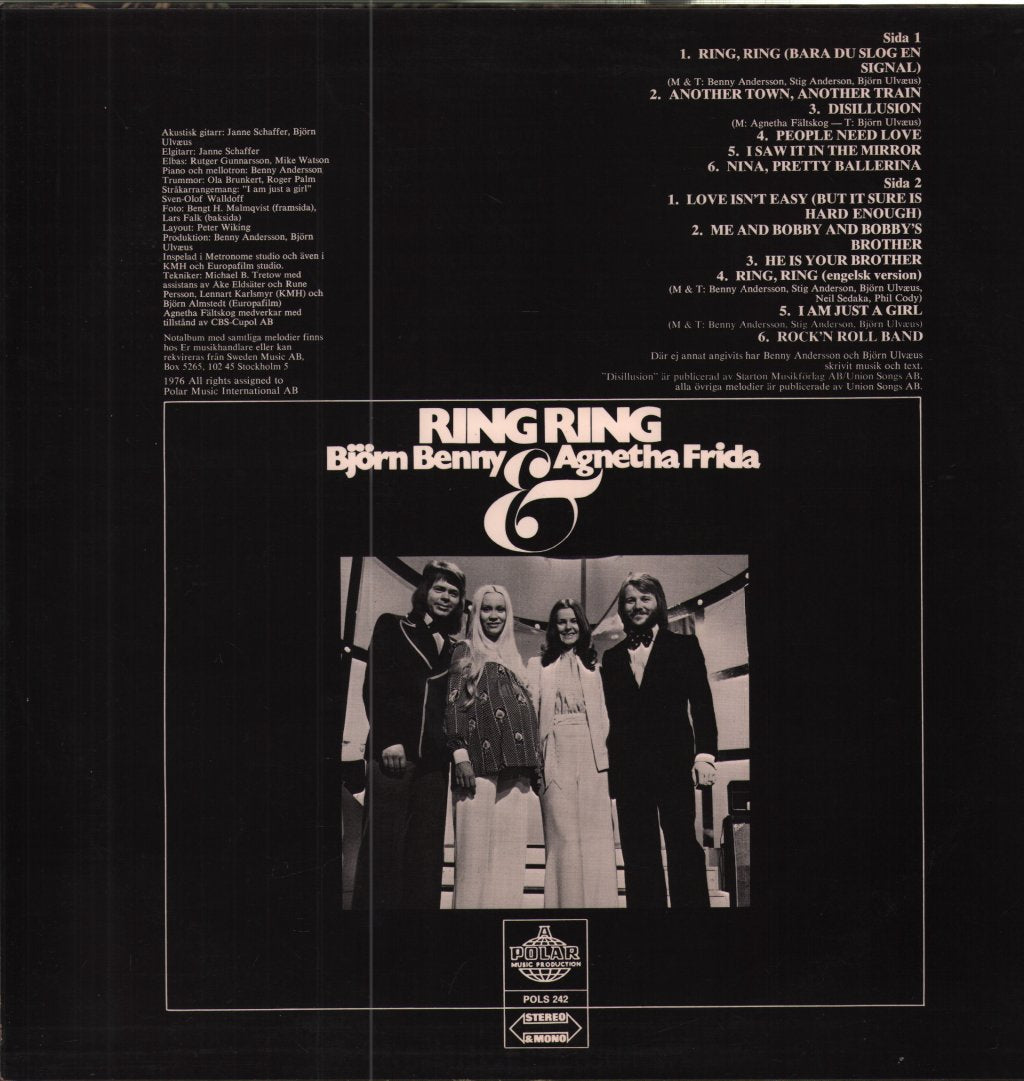 Björn & Benny, Agnetha & Anni-Frid - Ring Ring - Lp