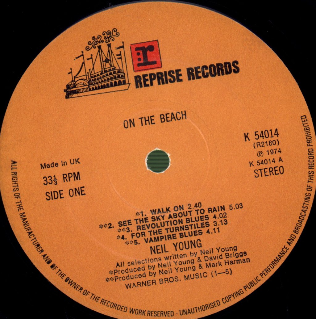 Neil Young - On The Beach - Lp