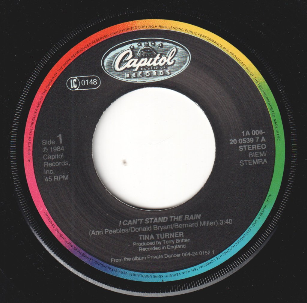 Tina Turner - I Can't Stand The Rain - 7 Inch