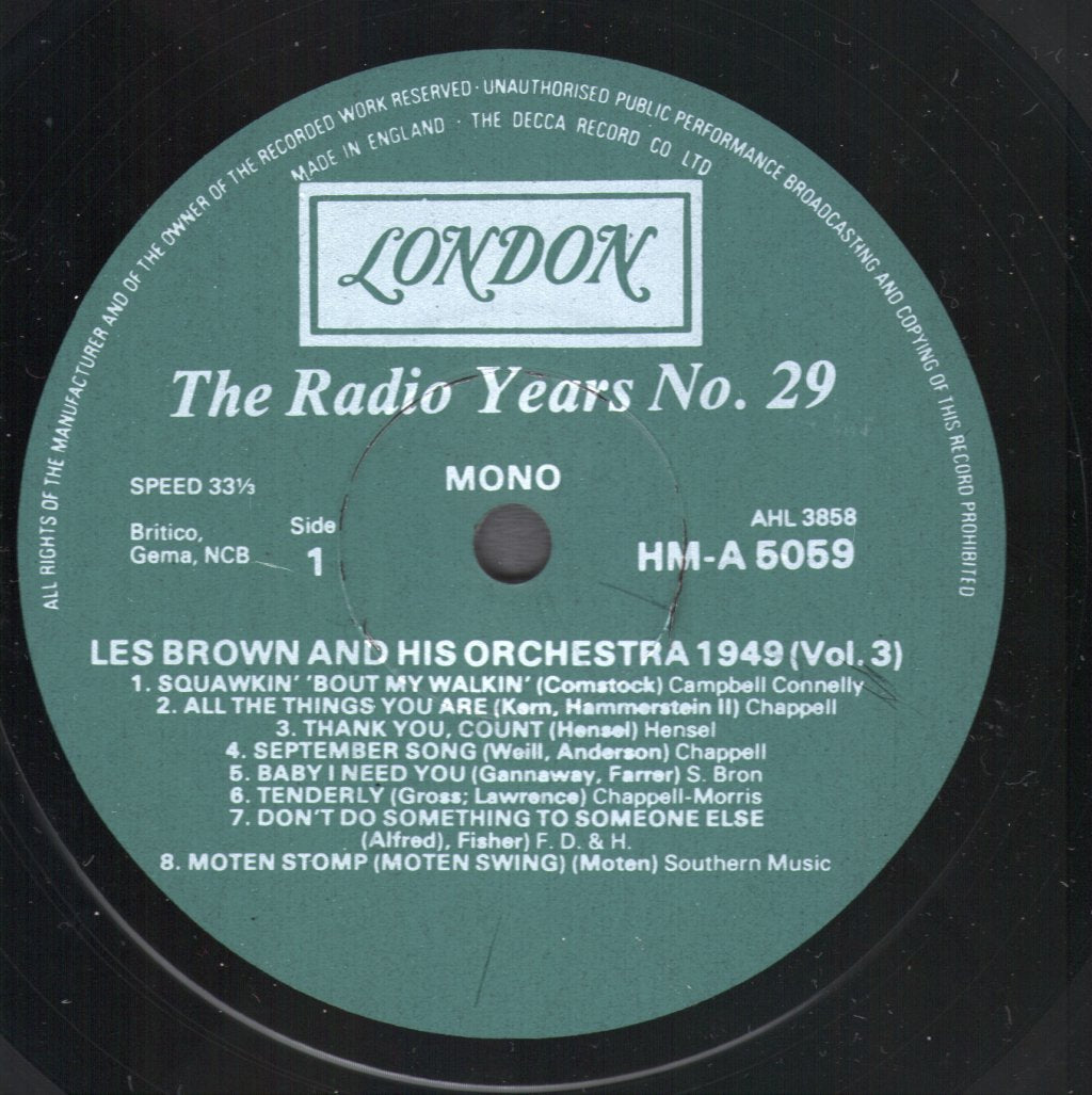 Les Brown And His Orchestra - Les Brown And His Orchestra 1949 Vol. 2 - Lp