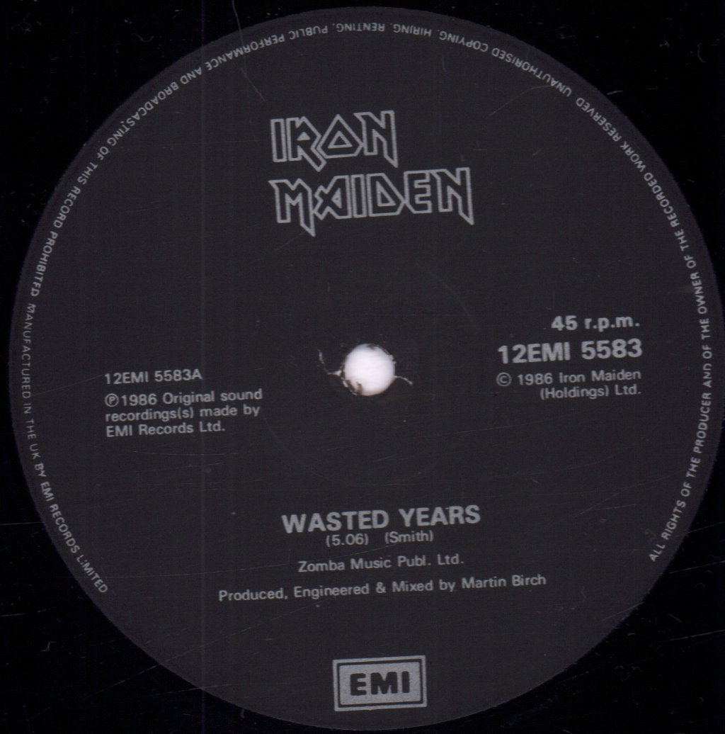 Iron Maiden - Wasted Years - 12 Inch