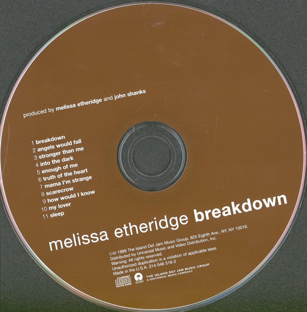 Melissa Etheridge - Breakdown - Cd