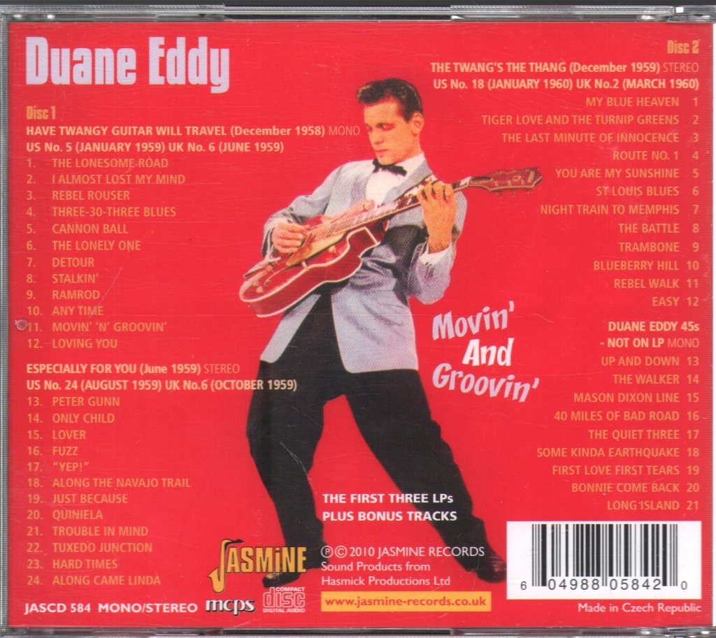 Duane Eddy - Movin' And Groovin' - Double Cd