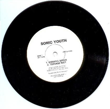 Sonic Youth - Burning Spear - 7 Inch