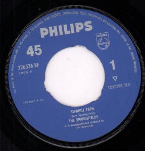 Springfields (60'S Group) - Swahili Papa - 7 Inch