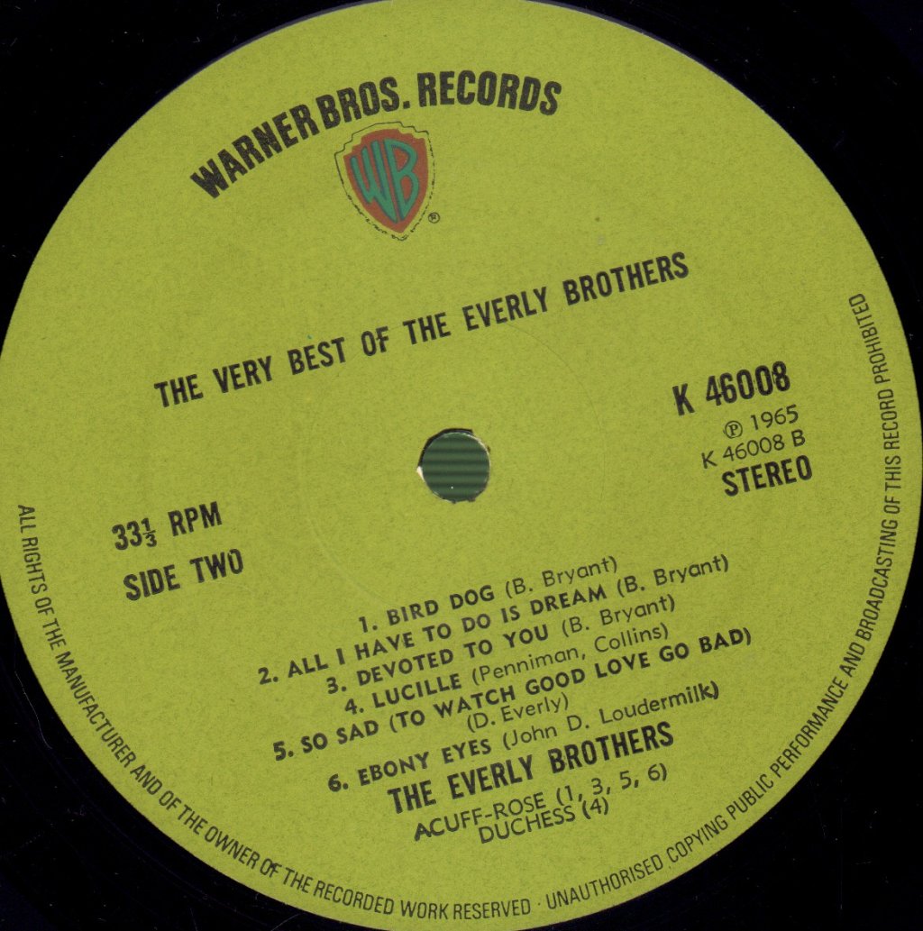 Everly Brothers - Very Best Of - Lp