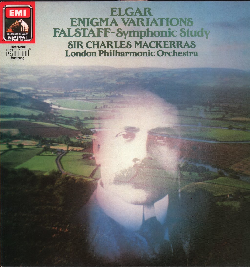 Sir Charles Mackerras / London Philharmonic Orchestra - Elgar - Enigma Variations / Flagstaff - Symphonic Study, Op. 68 - Lp