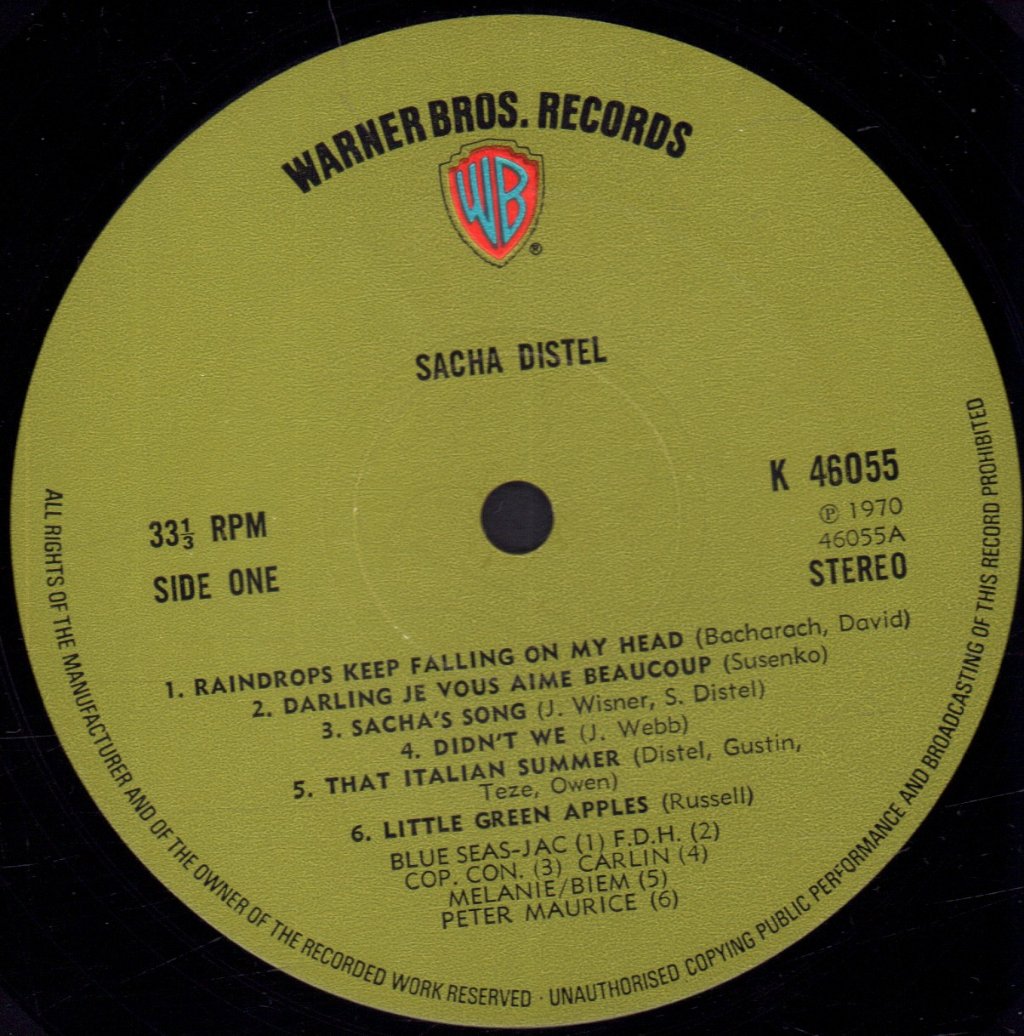 Sacha Distel - Sacha Distel - Lp