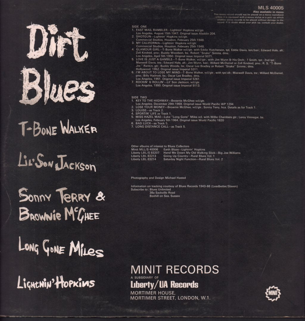 Various Artists - Dirt Blues - Lp