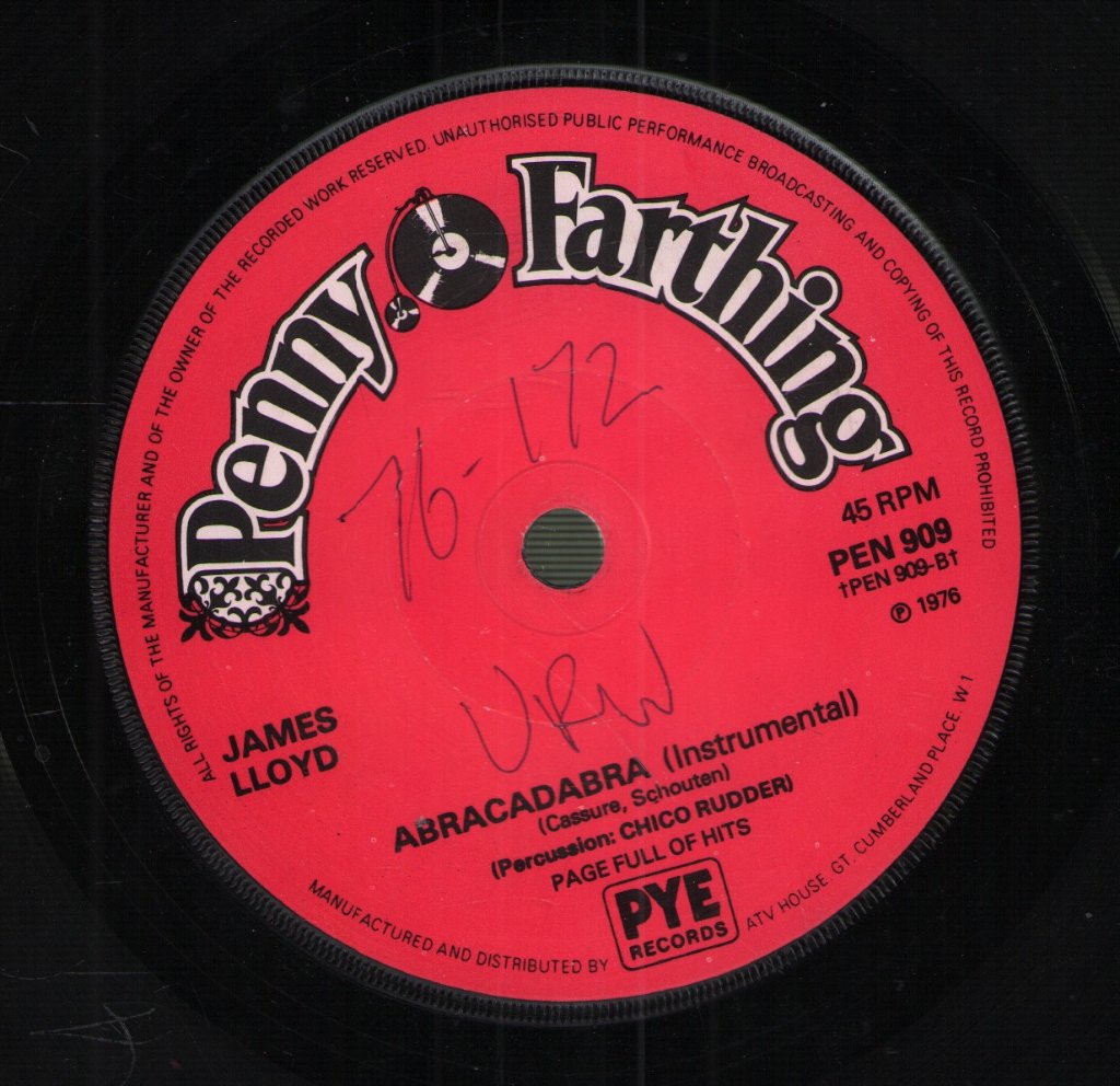 James Lloyd - Abracadabra - 7 Inch