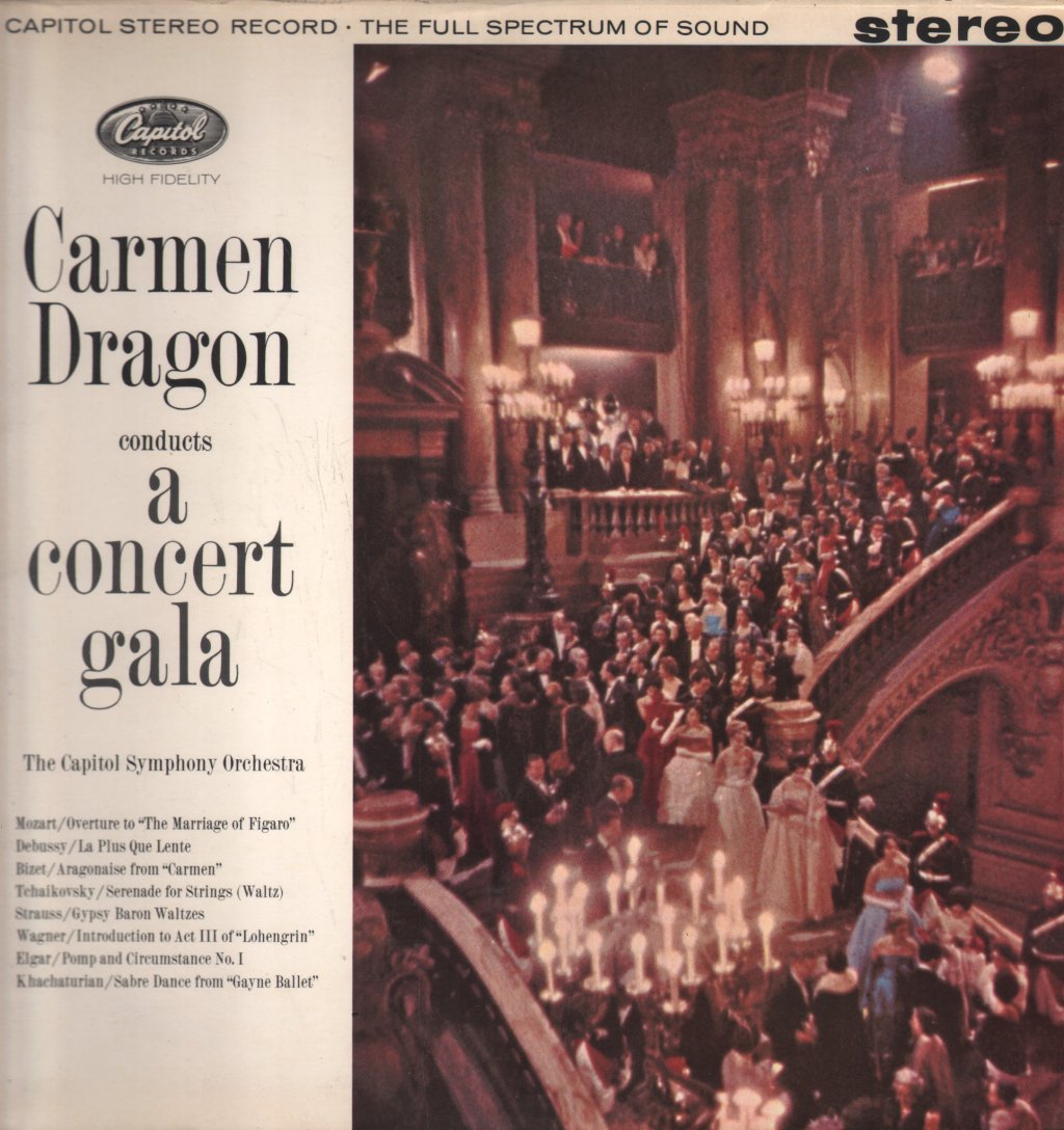 Carmen Dragon / Capitol Symphony Orchestra - Carmen Dragon Conducts A Concert Gala - Lp
