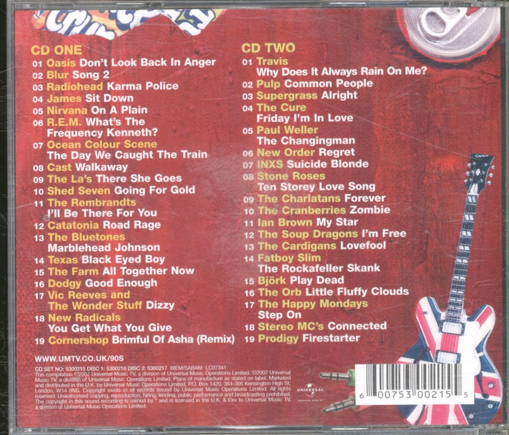 Various - 90s Anthems - Double Cd