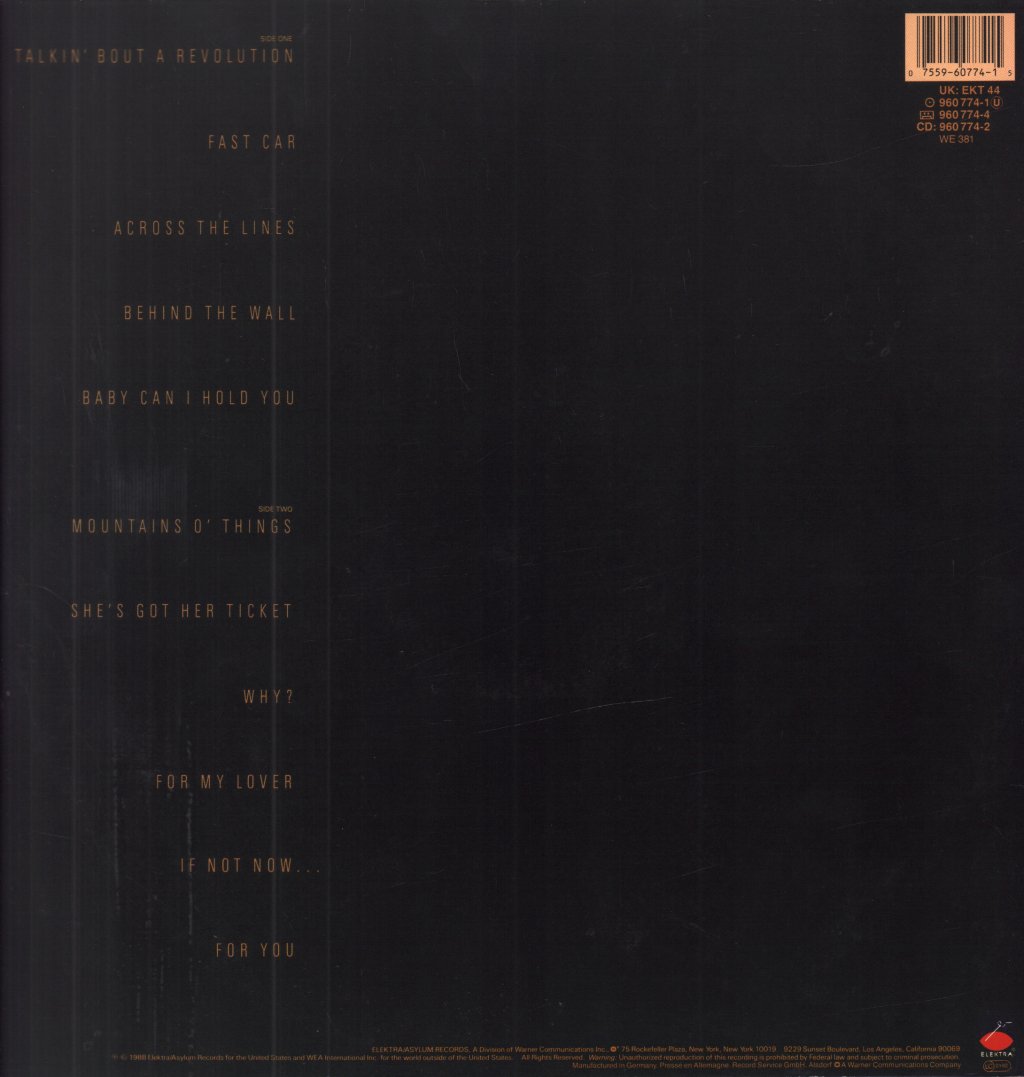 Tracy Chapman - Tracy Chapman - Lp