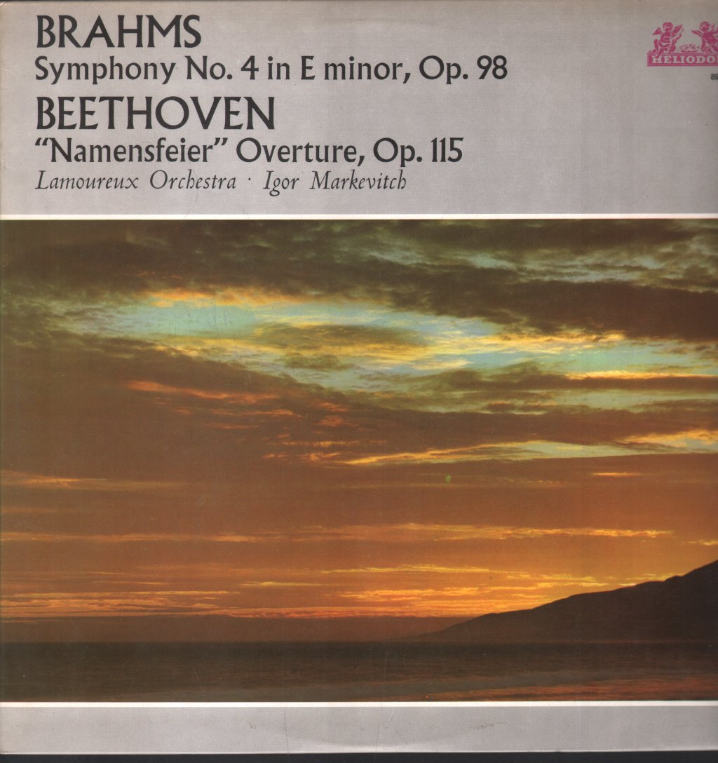 Igor Markevitch / Lamoureux Orchestra - Brahms - Symphony No. 4 in E Minor, Op. 98 / Beethoven - "Namensfeier" Ouverture, Op. 115 - Lp