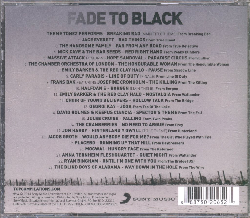 Various Artists - Fade To Black - Cd