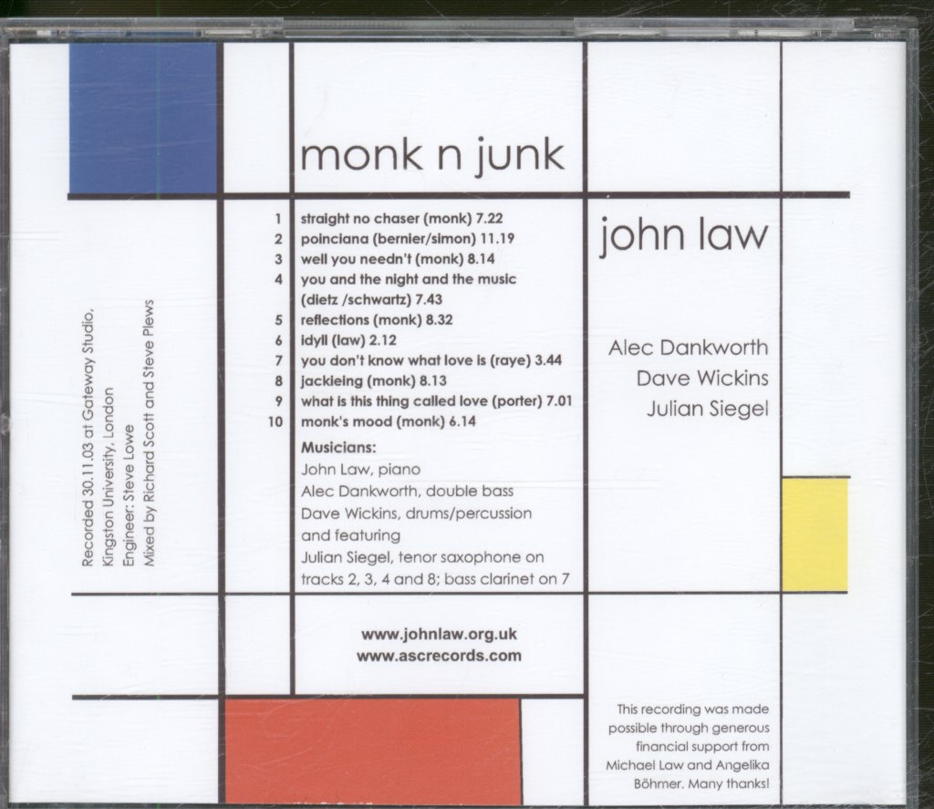 John Law - Monk N Junk - Cdr