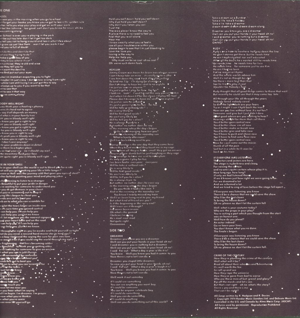 Supertramp - Crime Of The Century - Lp