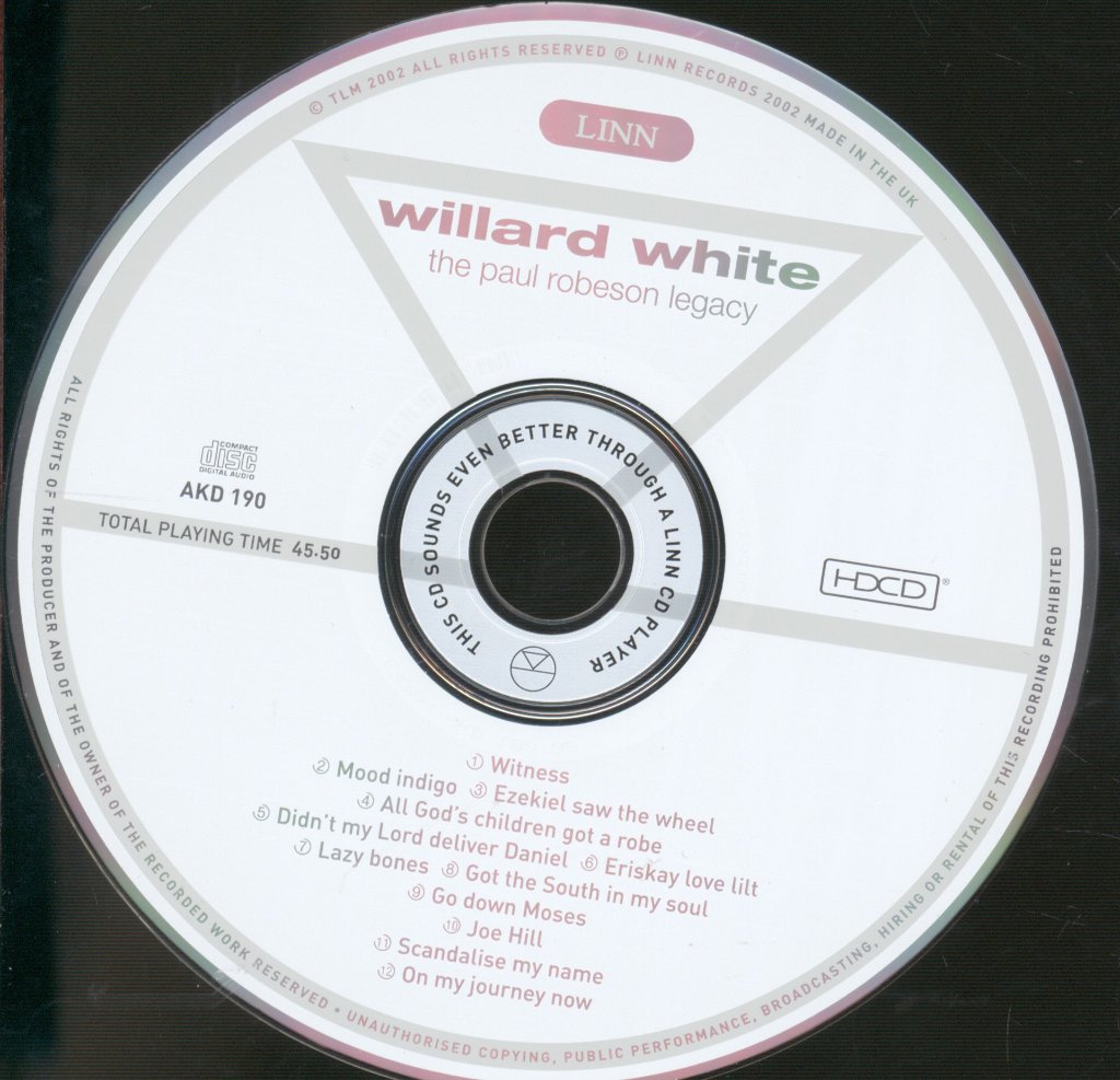 Willard White - Paul Robeson Legacy - Cd