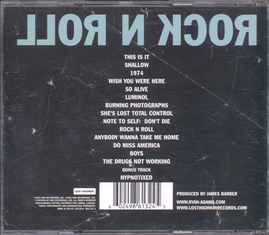 Ryan Adams - Rock N Roll - Cd