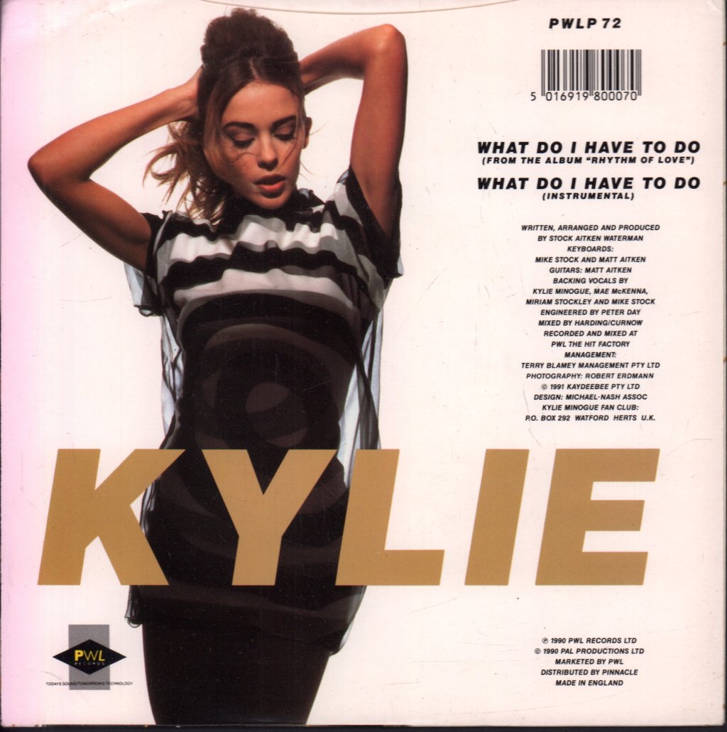 Kylie Minogue - What Do I Have To Do - 7 Inch