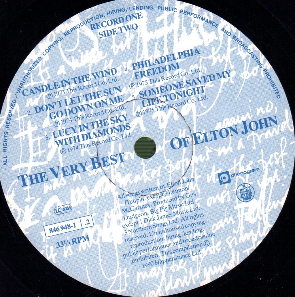 Elton John - Very Best Of - Double Lp