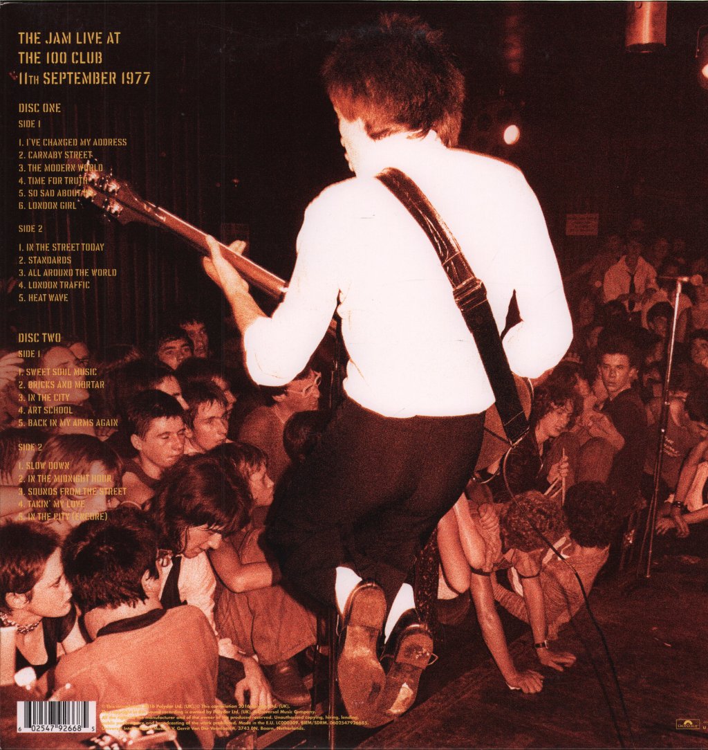 Jam - Jam Live At The 100 Club 11th September 1977 - Double Lp