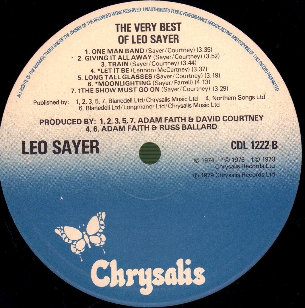 Leo Sayer - Very Best Of - Lp
