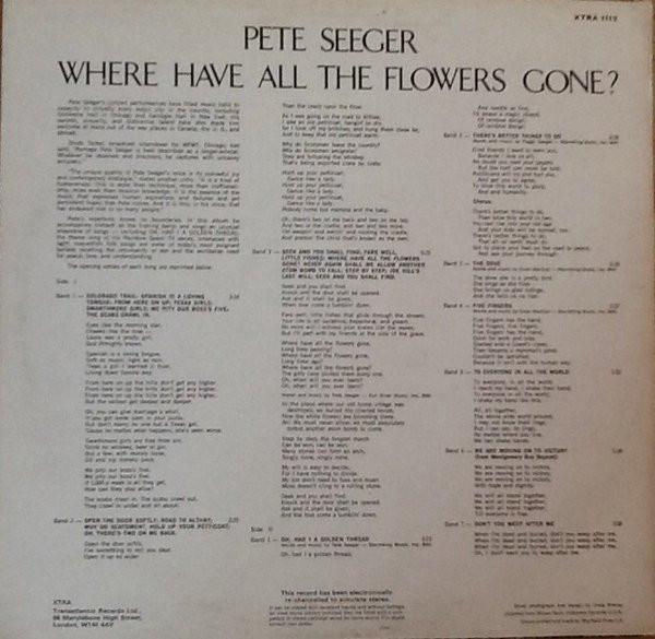 Pete Seeger - Where Have All The Flowers Gone? - Lp
