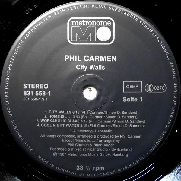 Phil Carmen - City Walls - Lp