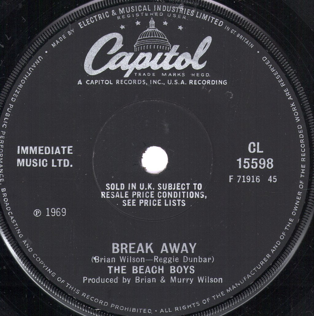 Beach Boys - Break Away - 7 Inch