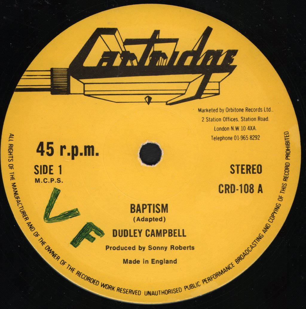 Dudley Campbell - Baptism - 12 Inch