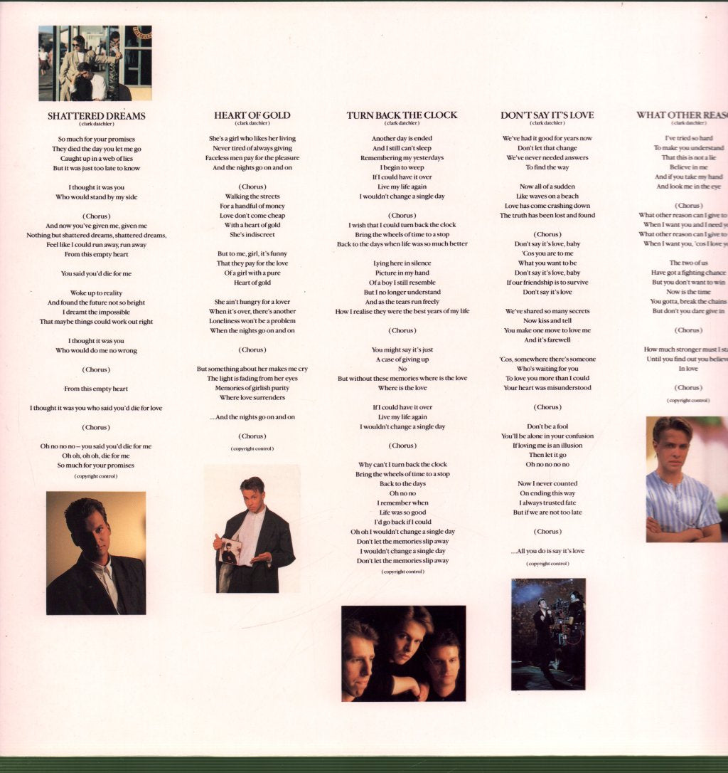 Johnny Hates Jazz - Turn Back The Clock - Lp