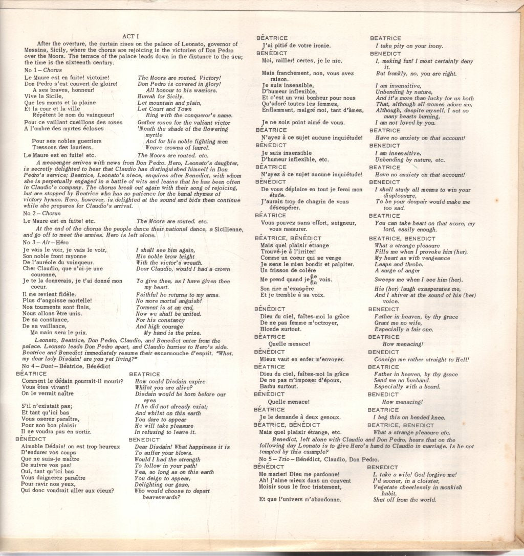 April Cantelo / Josephine Veasey / Helen Watts / Colin Davis / London Symphony Orchestra - Berlioz - Beatrice Et Benedict - Double Lp