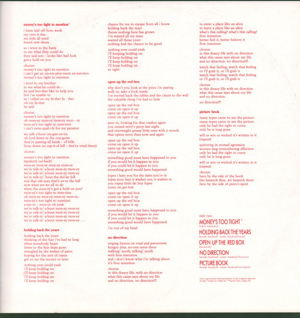 Simply Red - Picture Book - Lp