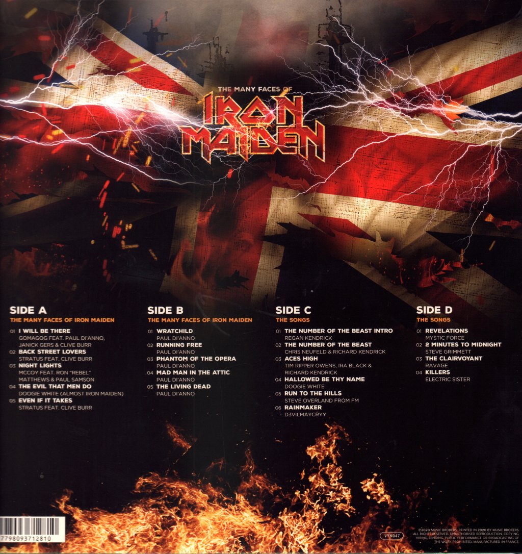 Various Artists - Many Faces Of Iron Maiden (A Journey Through The Inner World Of Iron Maiden) - Lp
