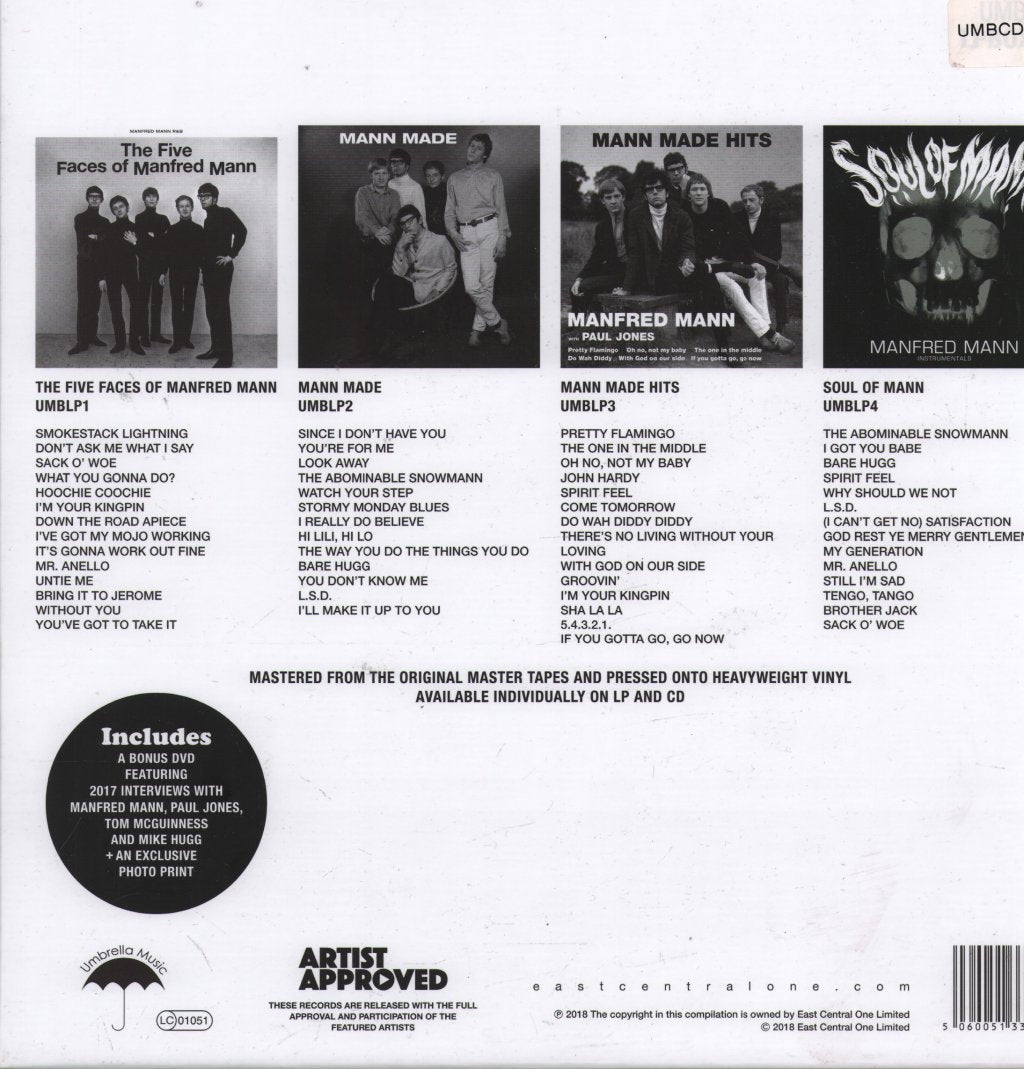 Manfred Mann - Albums 64-67 - Cd Box Set