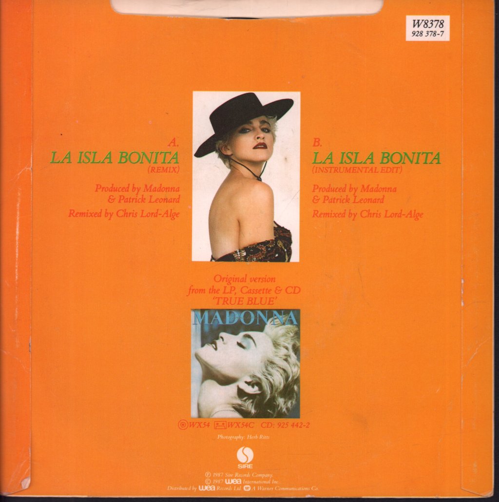 Madonna - La Isla Bonita - 7 Inch