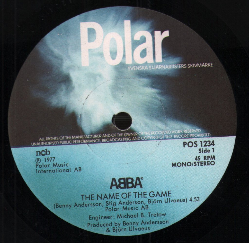 ABBA - Name Of The Game - 7 Inch