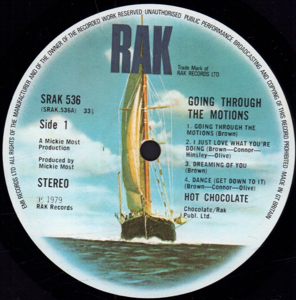 Hot Chocolate - Going Through The Motions - Lp