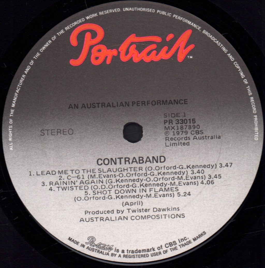 contraband (australian rock group) - Contraband - Lp